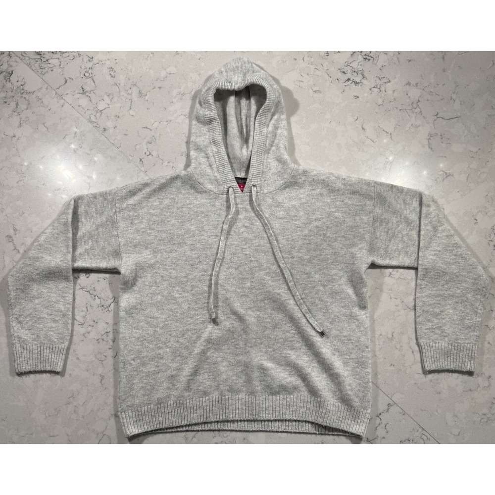 Vince Camuto Hoodie Womens XS Gray Stretch Soft Comfort Casual‎ Sweatshirt